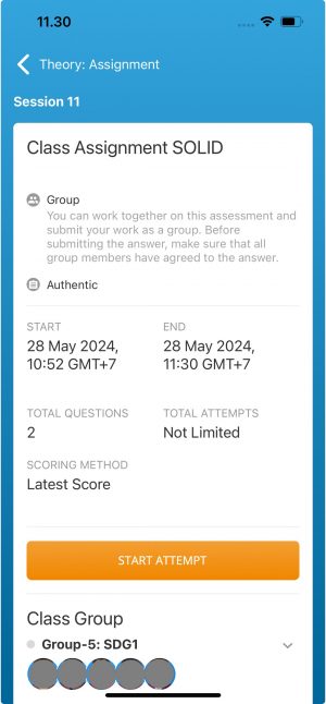 opening assessment mobile